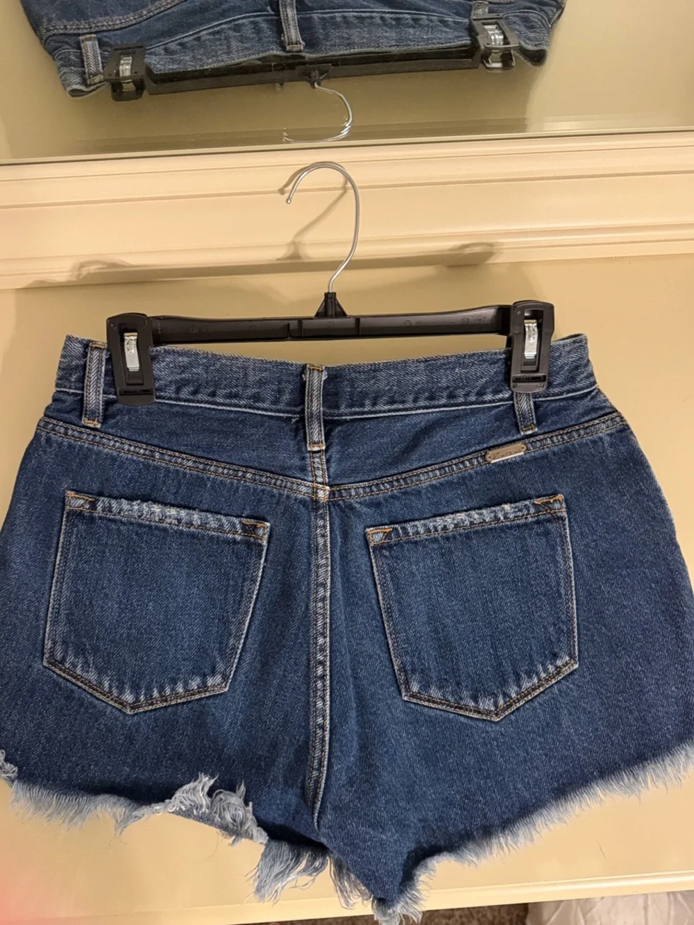 Dark Blue Denim Women's Shorts
